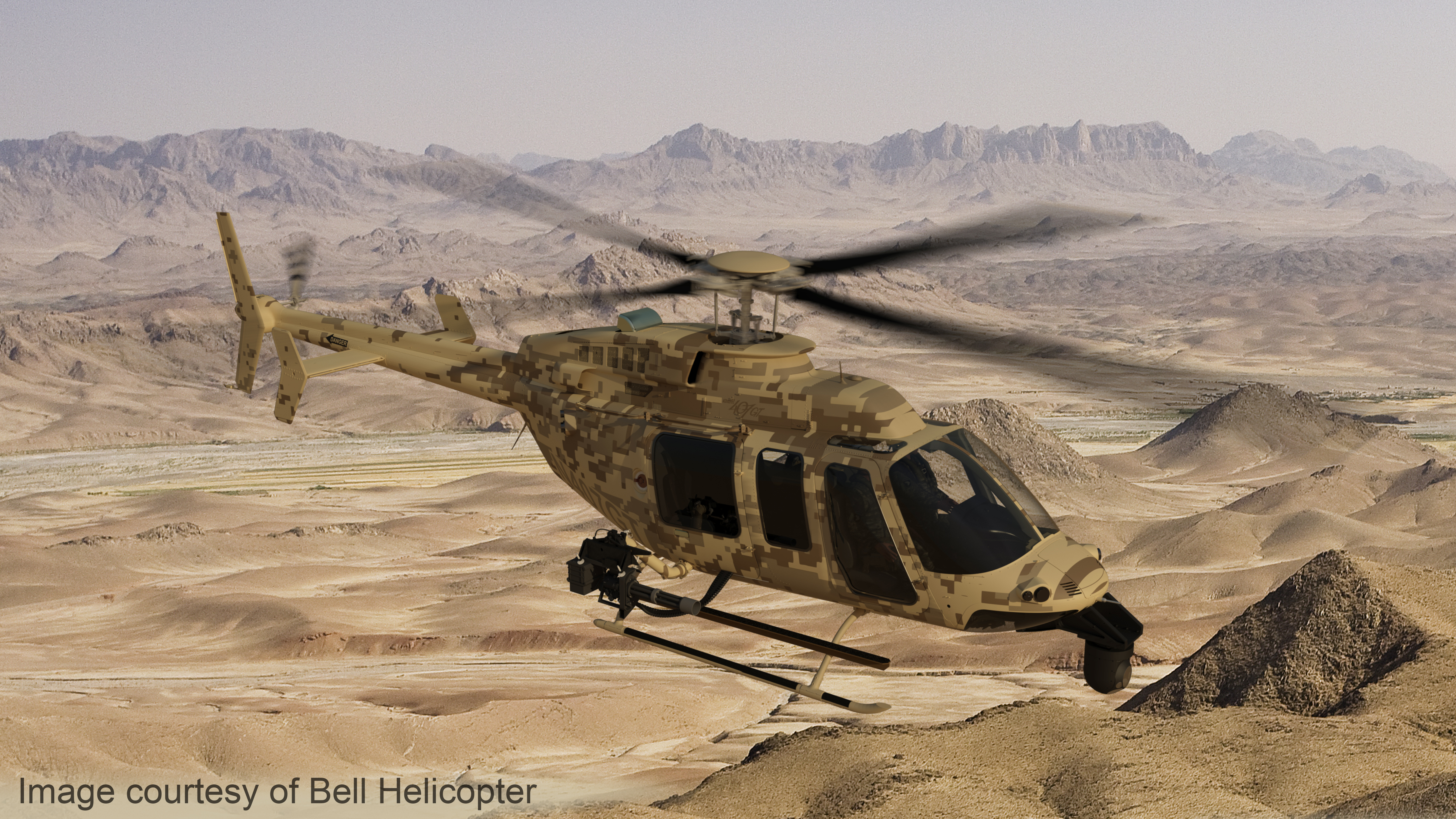The APKWS rocket has been qualified on the new Bell 407GT helicopter, Bell’s first commercially qualified armed helicopter