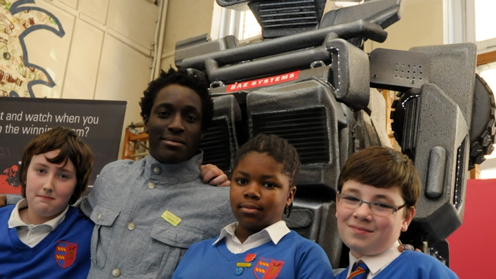 Brains with Blue Peter Andy Akinwolere