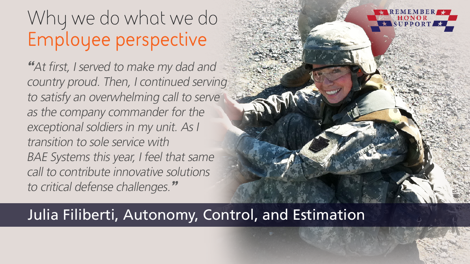 Remember. Honor. Support. 2020