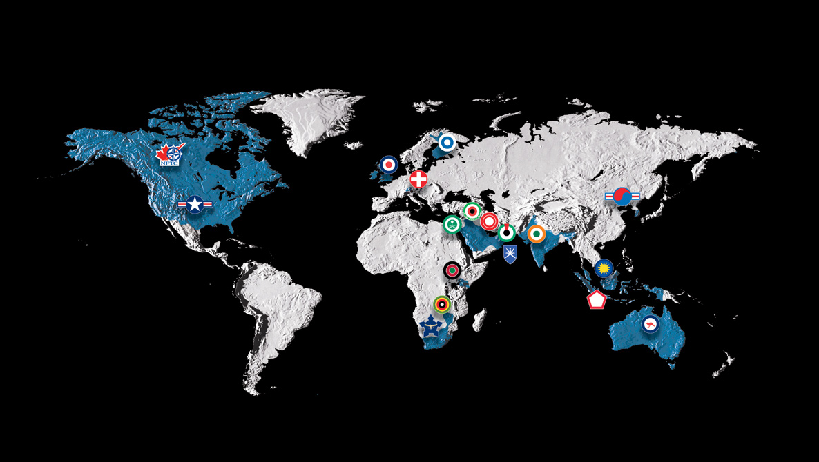 Map showing countries in which Hawk is sold