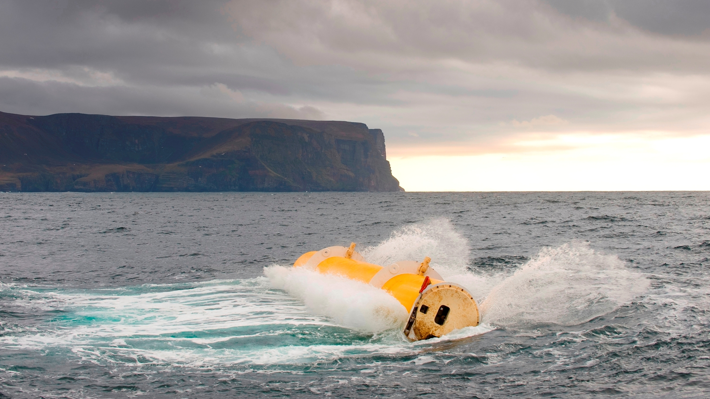 Oyster 1 hydro-electric wave energy converter in operation at EMEC