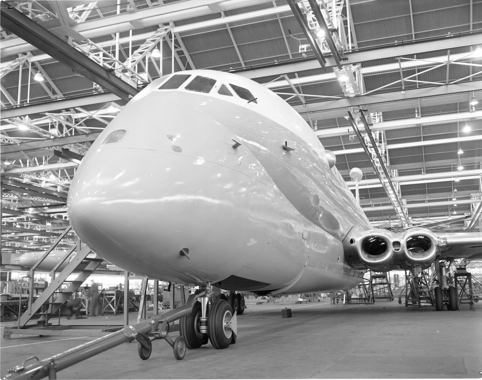 HS801 Nimrod (XV148) at Chester, January 1967.