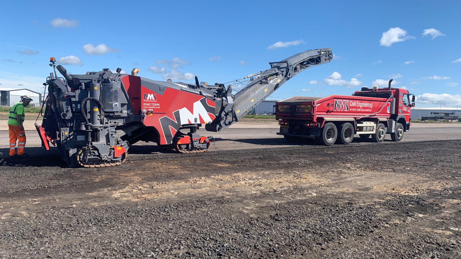 One of Samlesbury's old runway's recycled