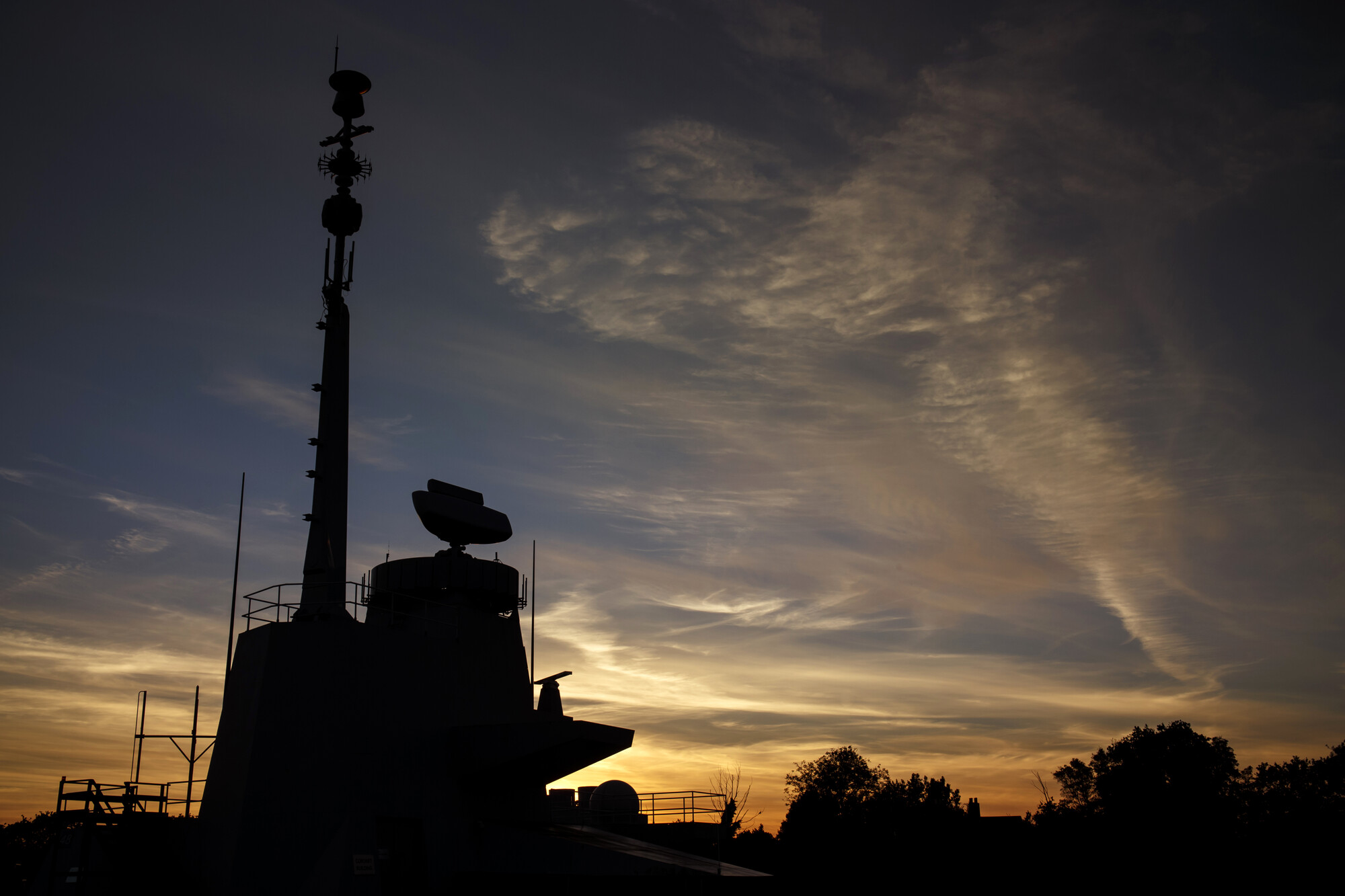 Image of radar at nightime