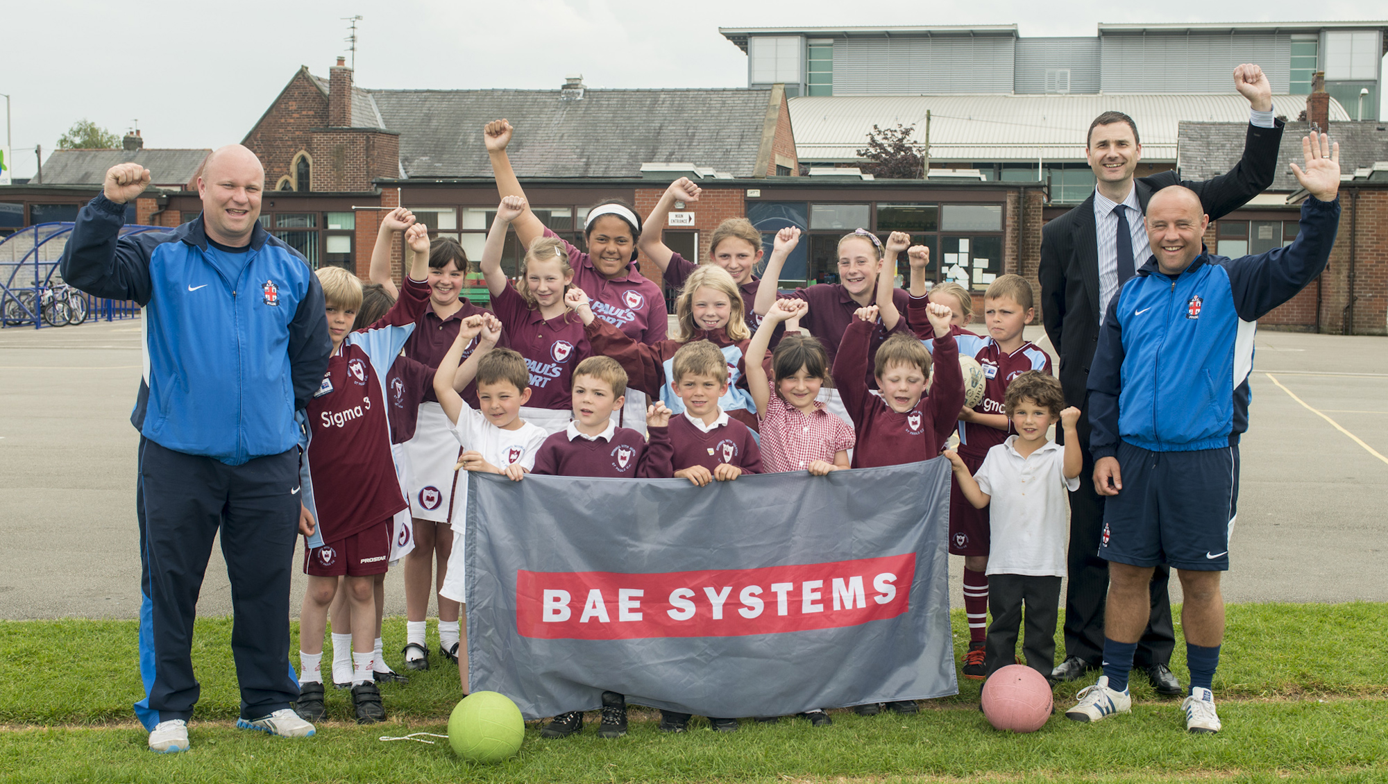 Paul Earnshaw, Head of Public Affairs, kicks off the partnership at a visit to a local primary school