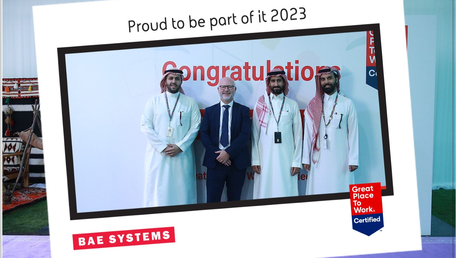 Colleagues celebrate at Great Place to Work awards