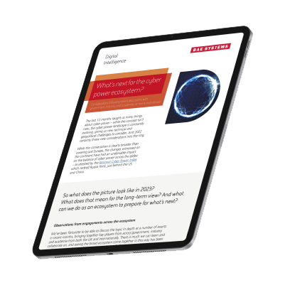 What's Next for the Cyber Power Ecosystem? Report Front Cover
