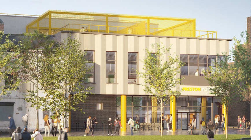 Artists impression of Preston Youth Zone facility