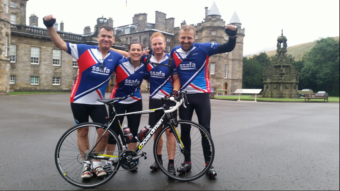 SSAFA ride of Britain - team