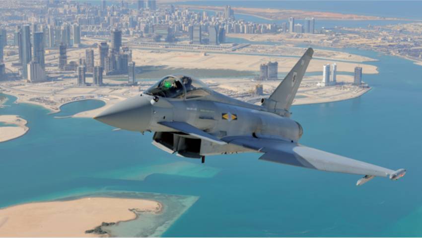 Typhoon over United Arab Emirates