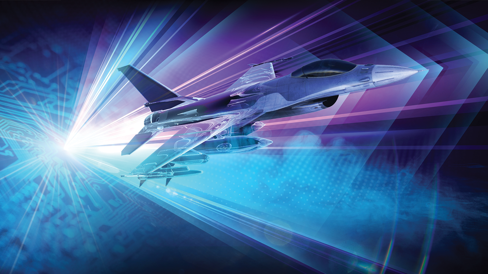 An energetic illustration of digital acceleration, depicting our FAST Labs team’s technological leadership and ability to innovate and deliver quickly for defense, intelligence, and commercial customers. 
