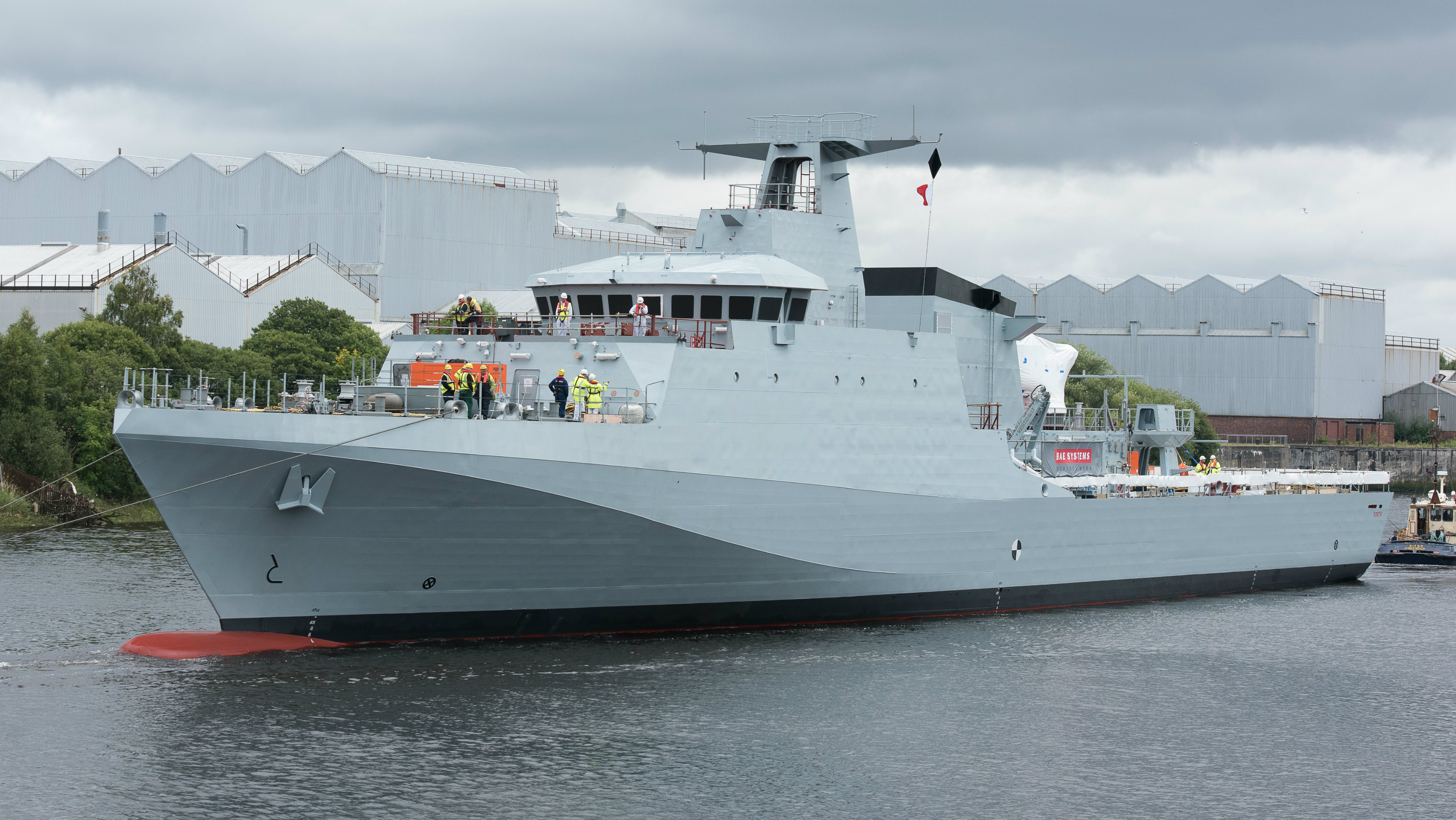 FORTH OPV arrives in Scotstoun