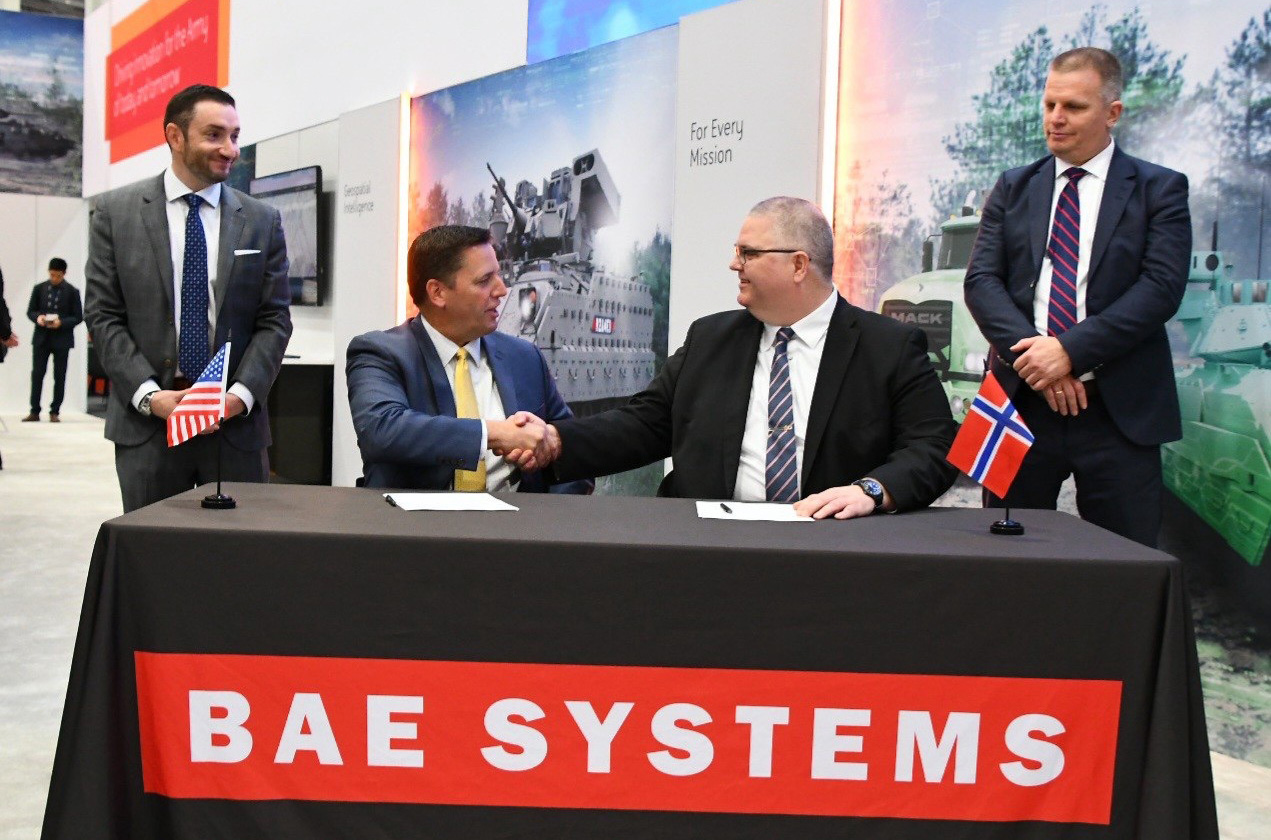 BAE Systems and Kongsberg sign teaming agreement