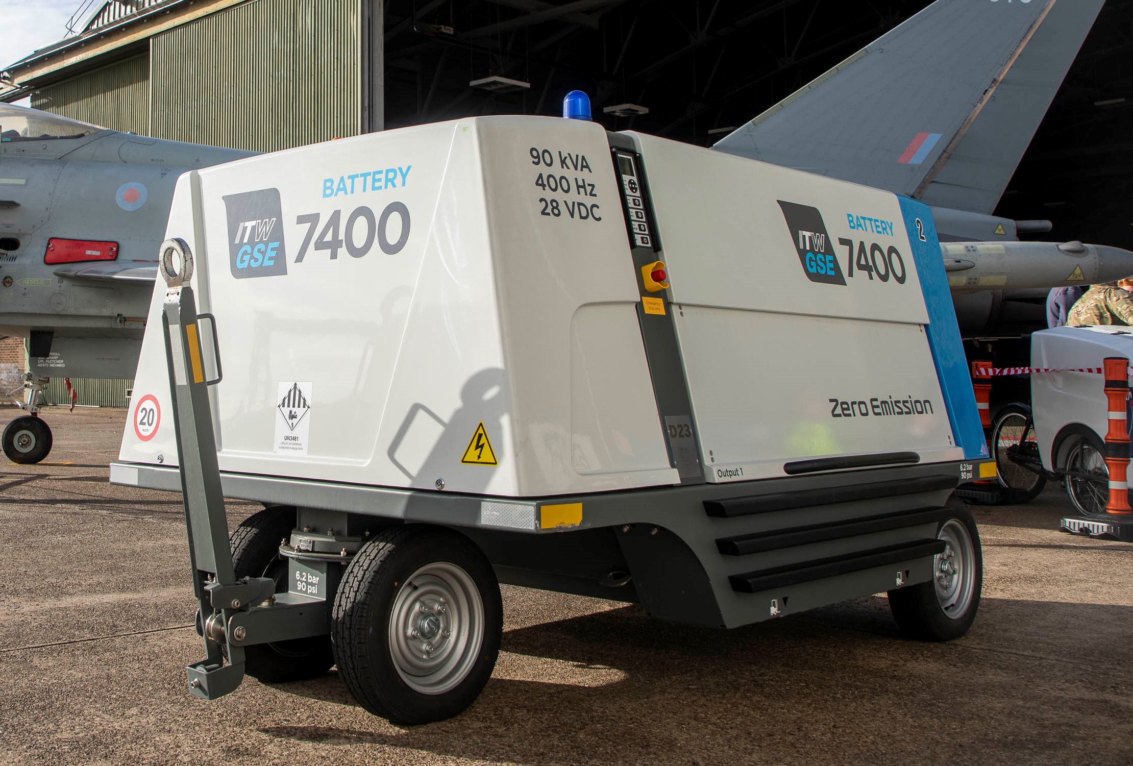 Electric ground power unit for Typhoon aircraft