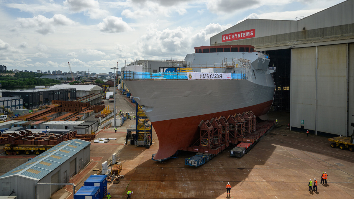 HMS Cardiff roll-out