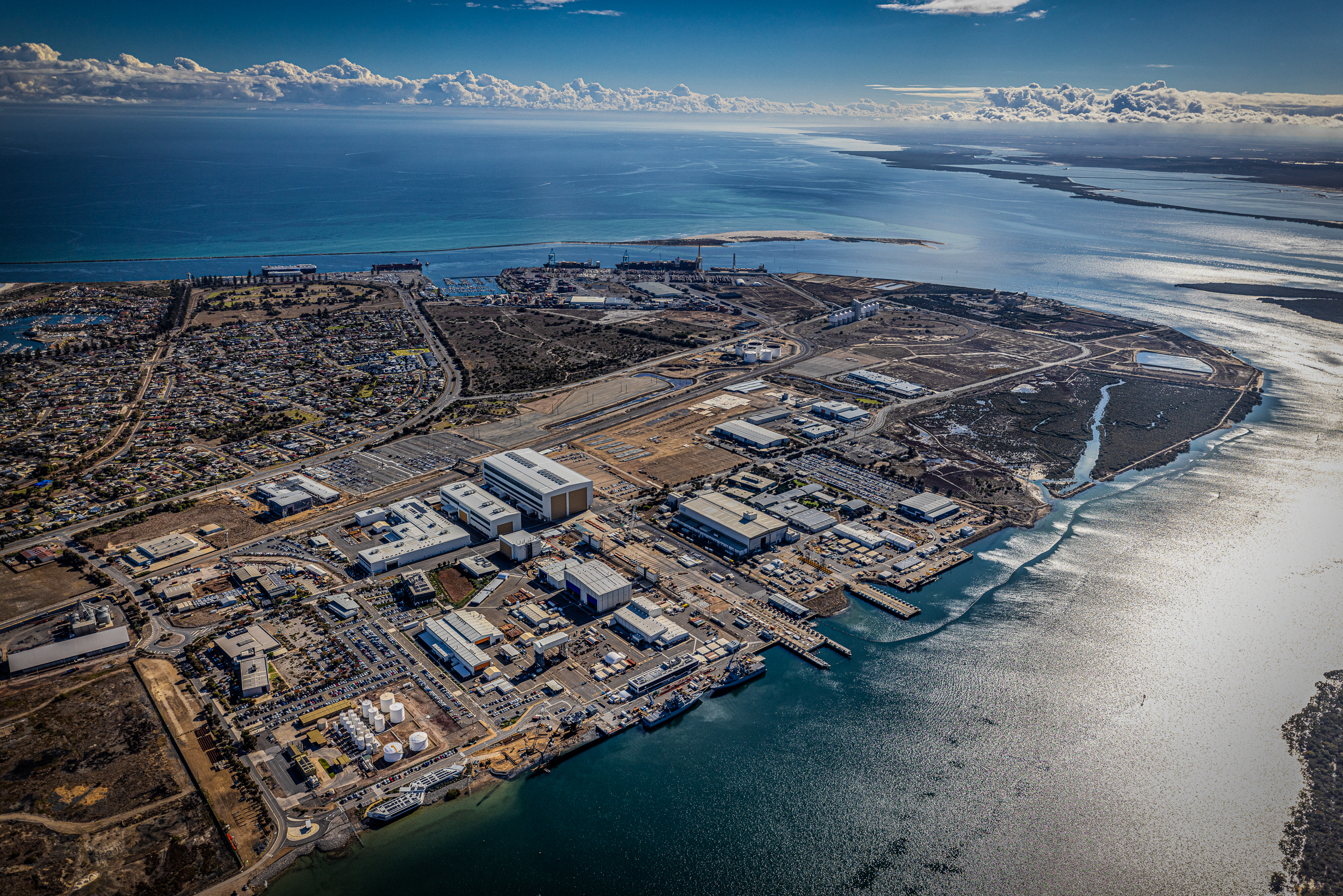 Osborne Naval Shipyard aerial photograph courtesy of ANI