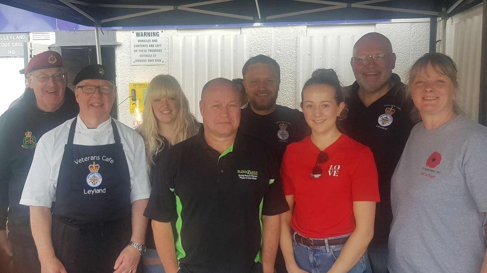 Leyland Veteran's Cafe team