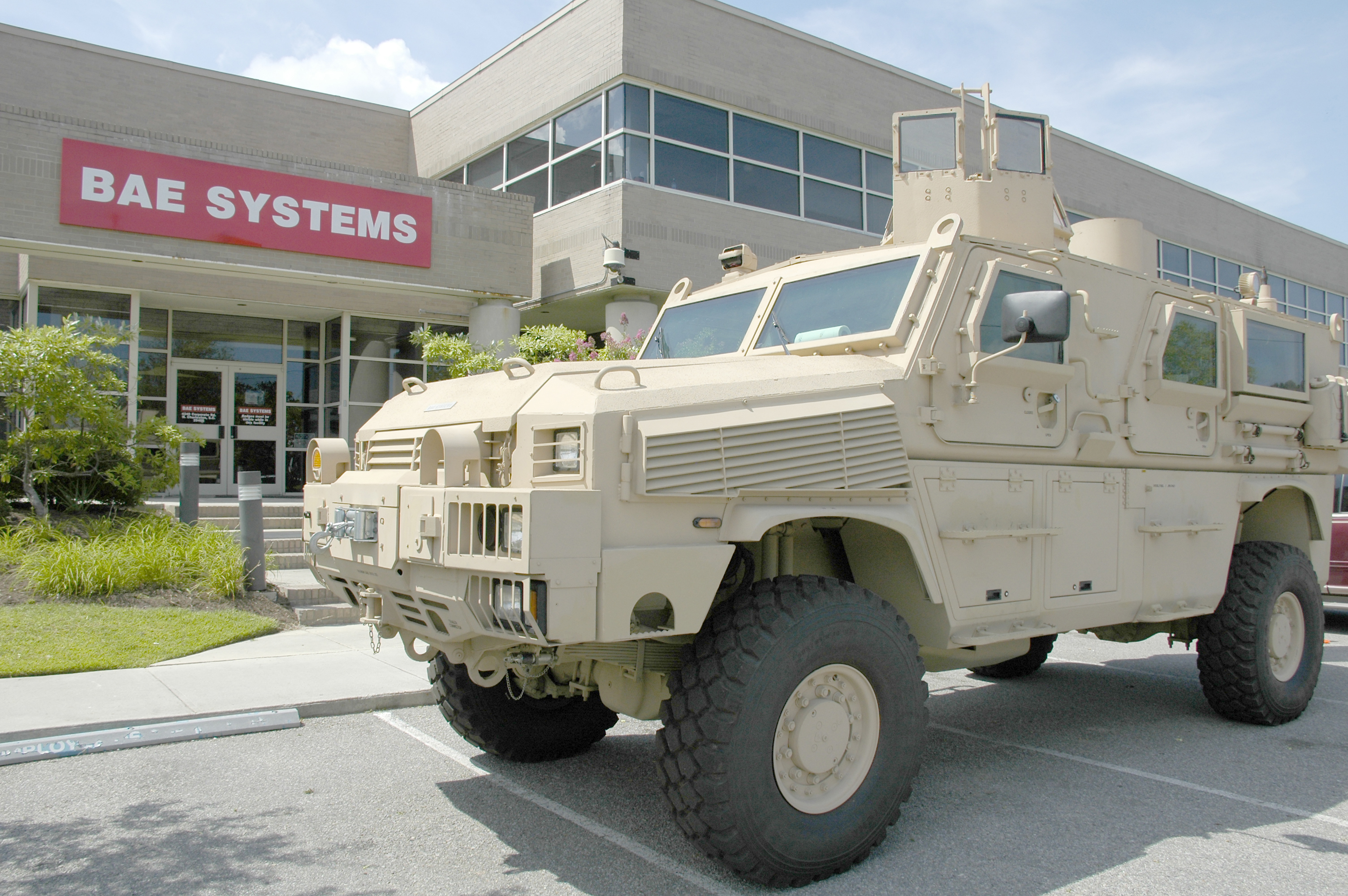 Employees at the BAE Systems facility in North Charleston will perform communications and electronics services for a range of military vehicles, such as MRAPs.