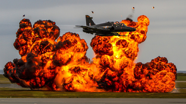 Team Ninja's fiery display at RIAT 2015