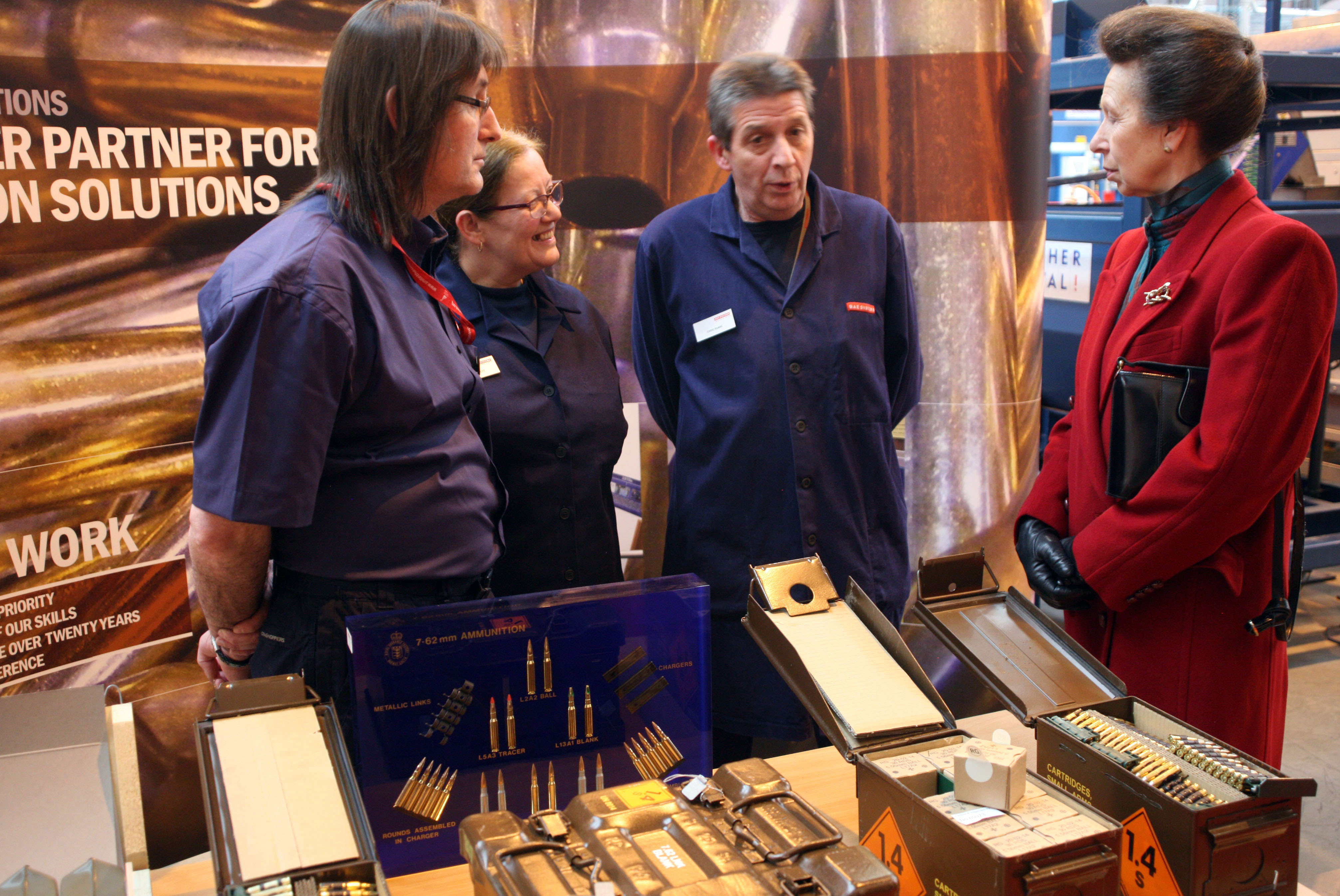 Princess Anne opens UK munitions facility