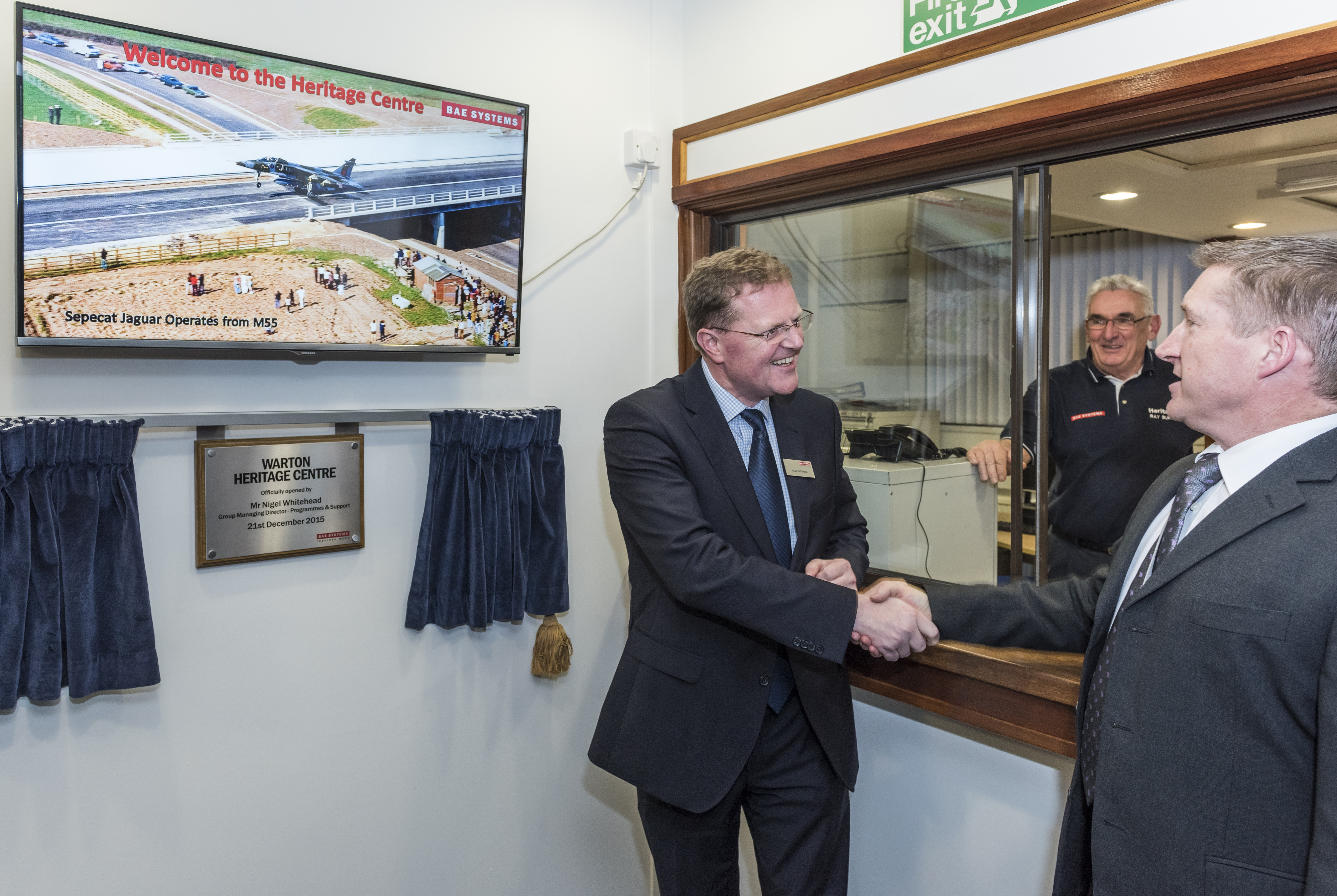 Nigel Whitehead officially opens the new Warton Heritage Centre
