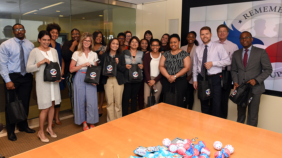 D.C. metro area employees came together to support the annual National Military Survivor Good Grief Camp