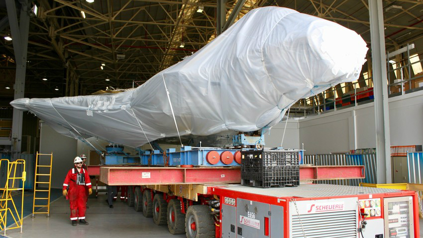 Image of airframe departing Brough