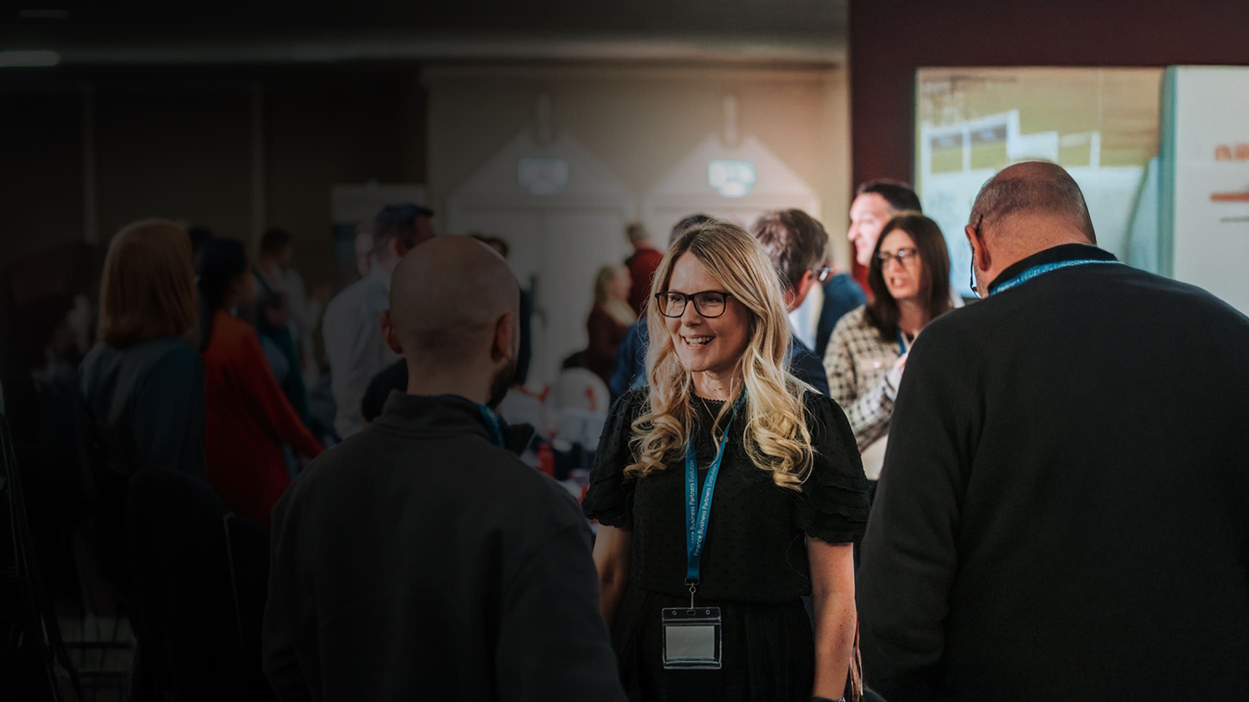 Employees meeting at a conference