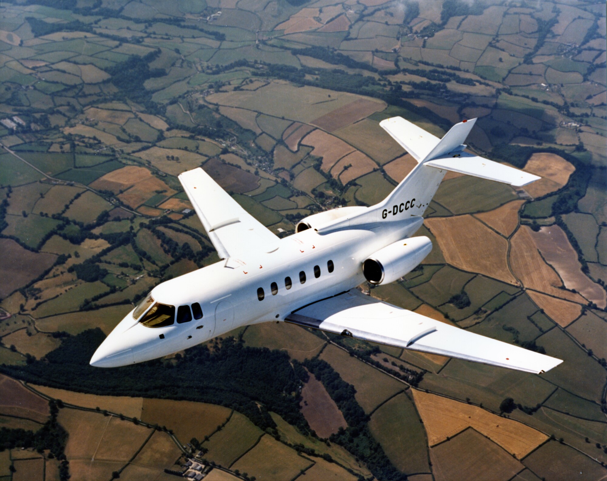 BAe 125-800A - G-DCCC air to air 8th August 1983.