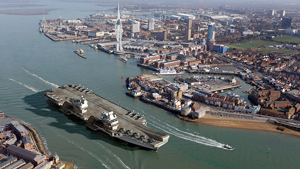 QEC alongside Portsmouth