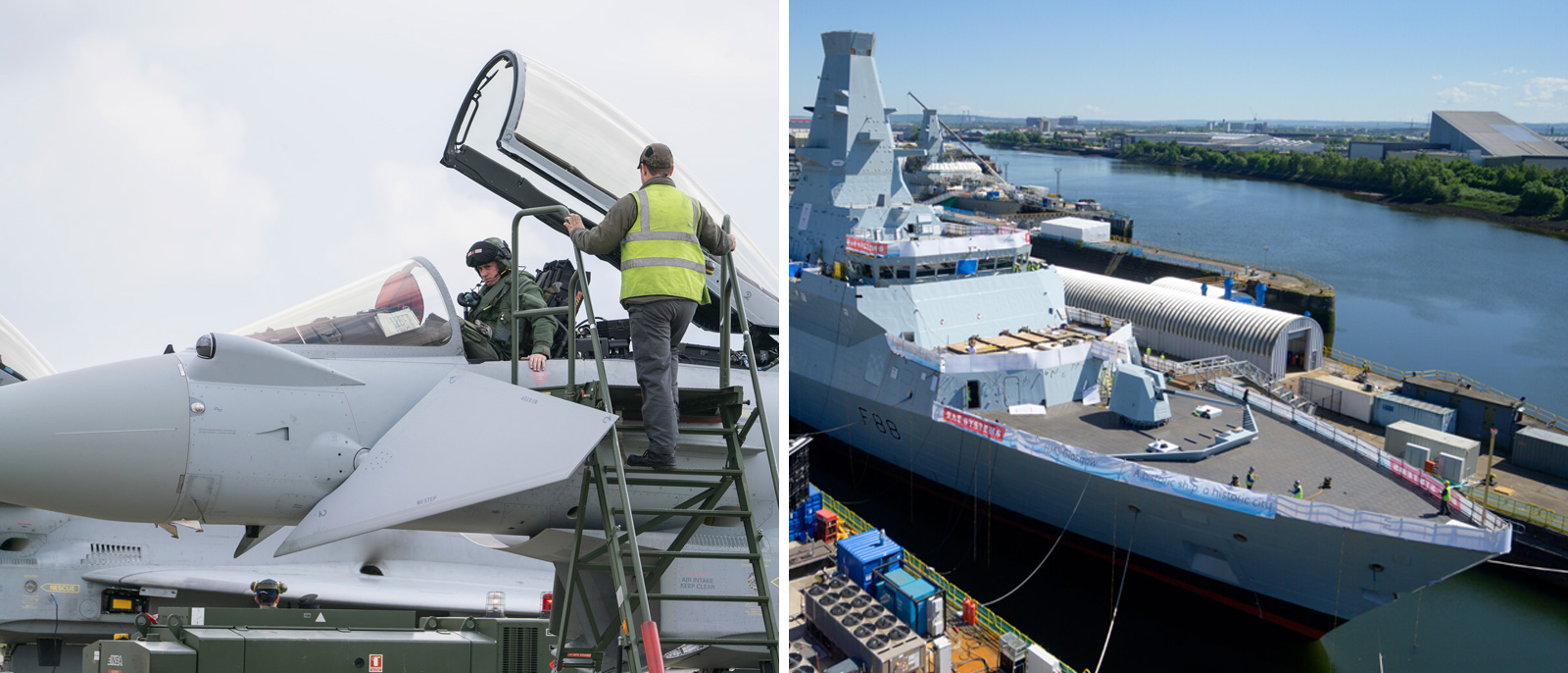 RAF Lossiemouth Typhoon/HMS Glasgow