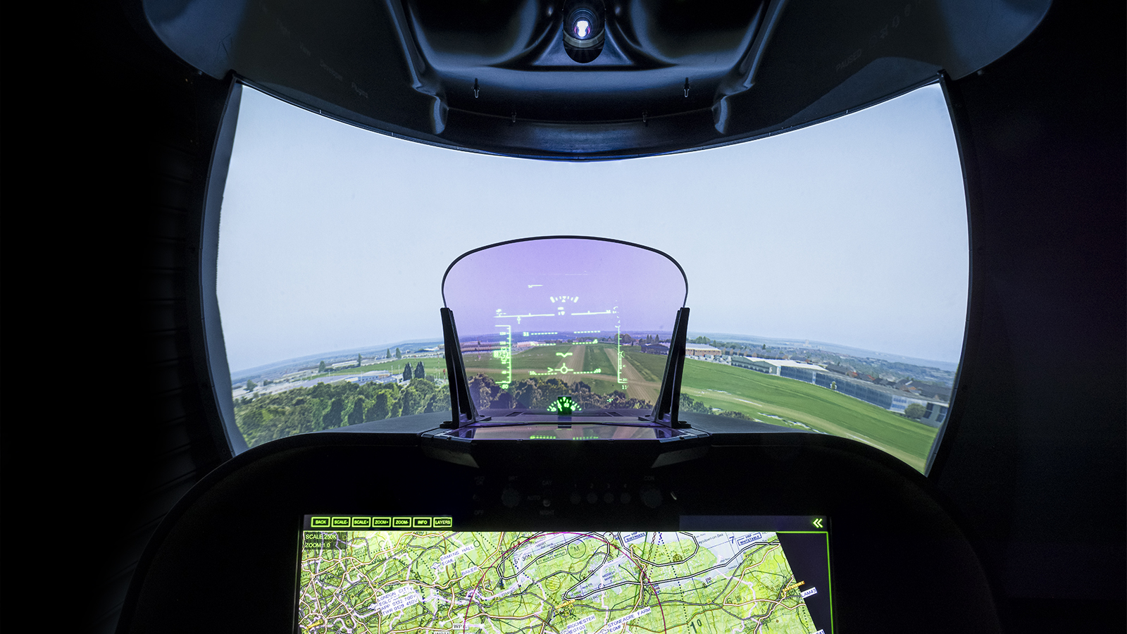 The HUD system presents real-time, flight-critical information overlaid onto a view of the outside world, allowing pilots to see and digest vital data faster and easier.