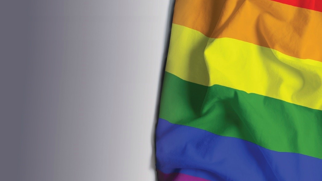Image of rainbow flag for celebration of IDAHOBIT 2017