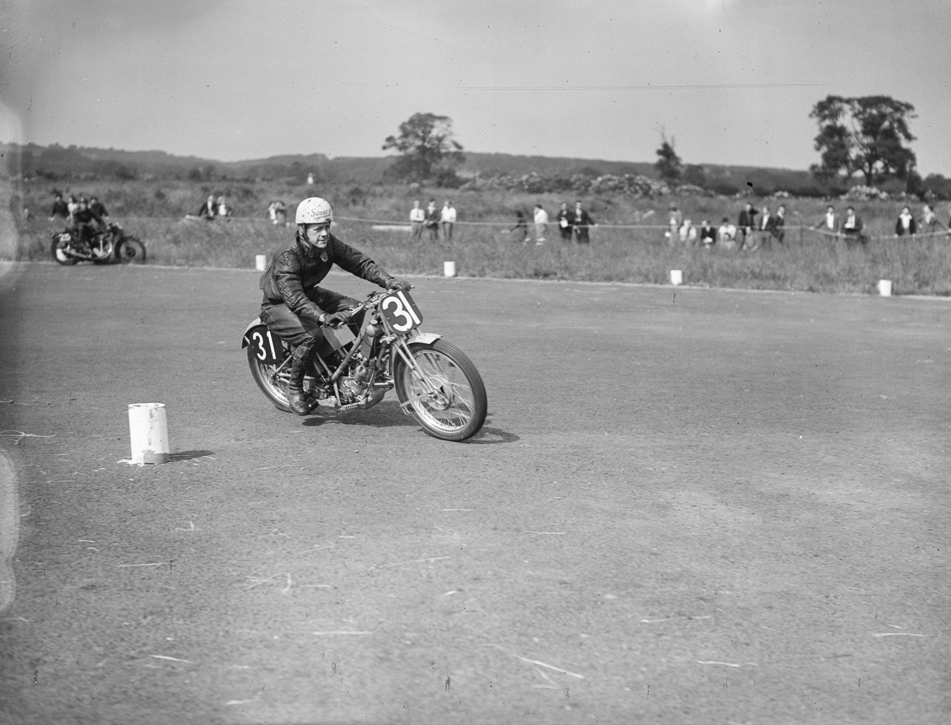 Motor racing at Brough, 28th June 1947.