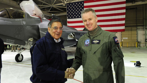 Leon Panetta meets Peter “Wizzer” Wilson
