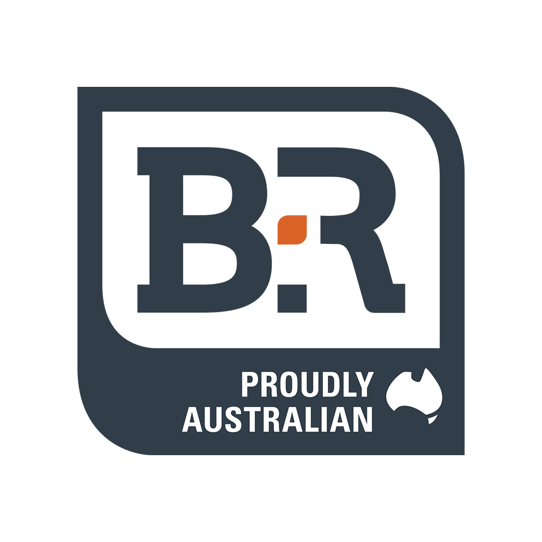 B and R logo