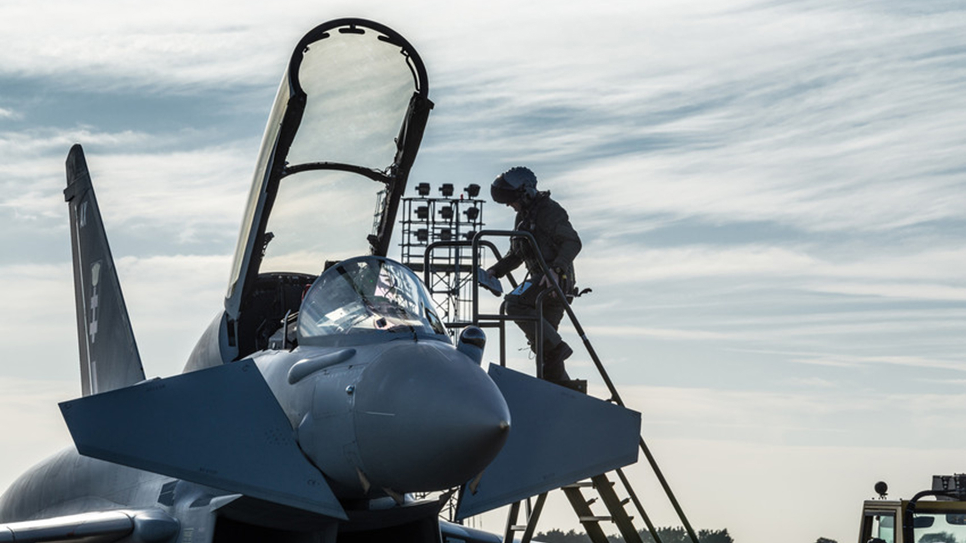A Royal Air Force 41(R) Squadron Eurofighter Typhoon