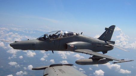 A Malaysian Hawk aircraft