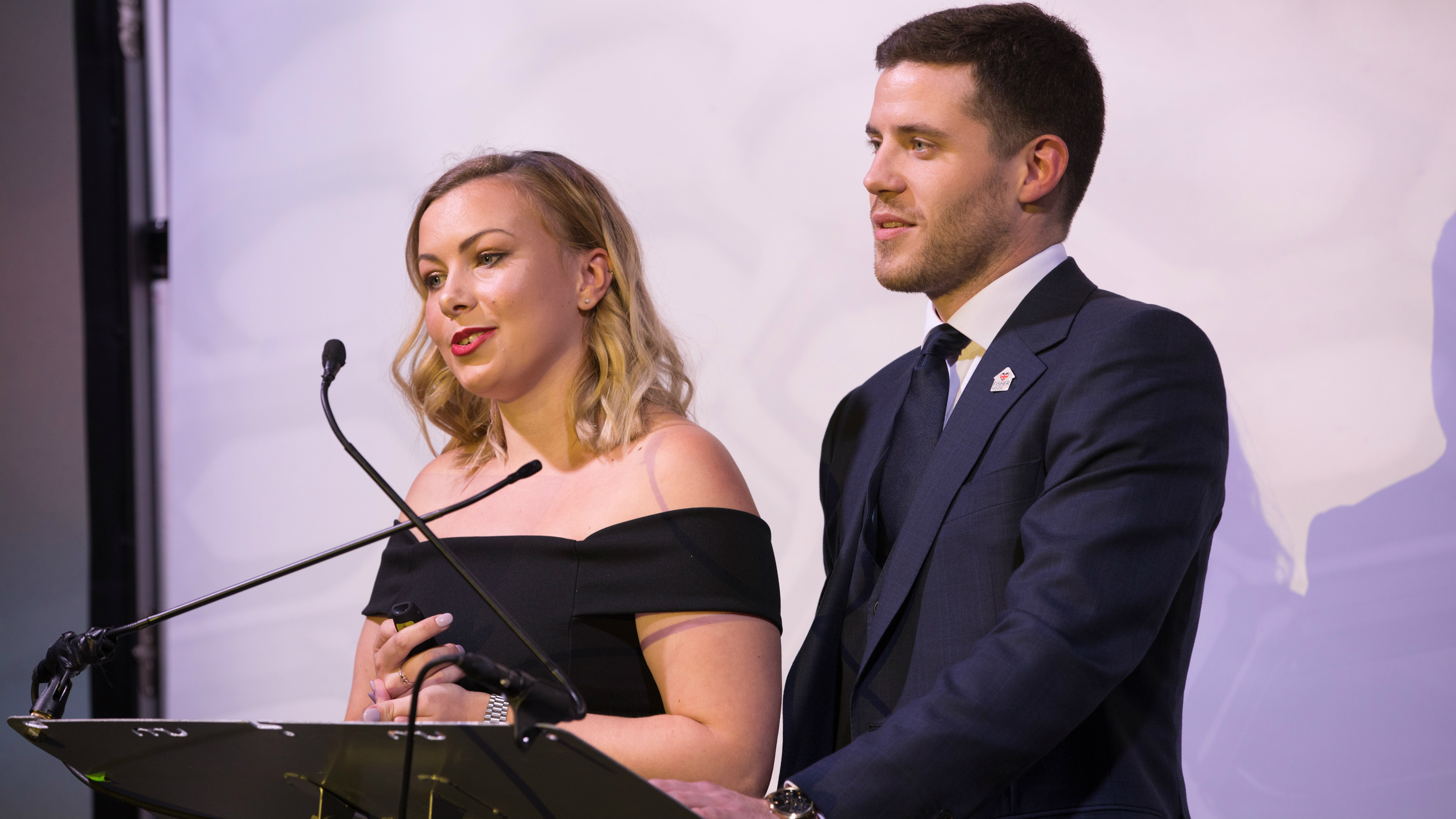 Blossom Hill presenting at the UK Apprentice Awards