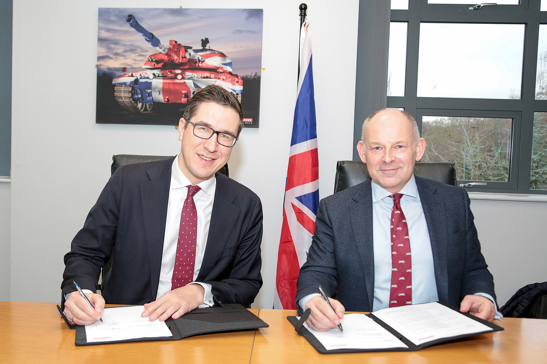 Image of representatives from Frankenburg Technologies and BAE Systems