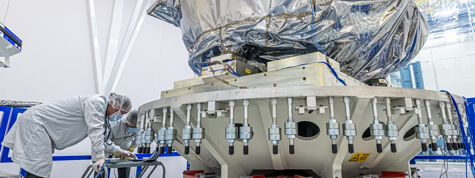 Engineers test components of the Nancy Roman Space Telescope