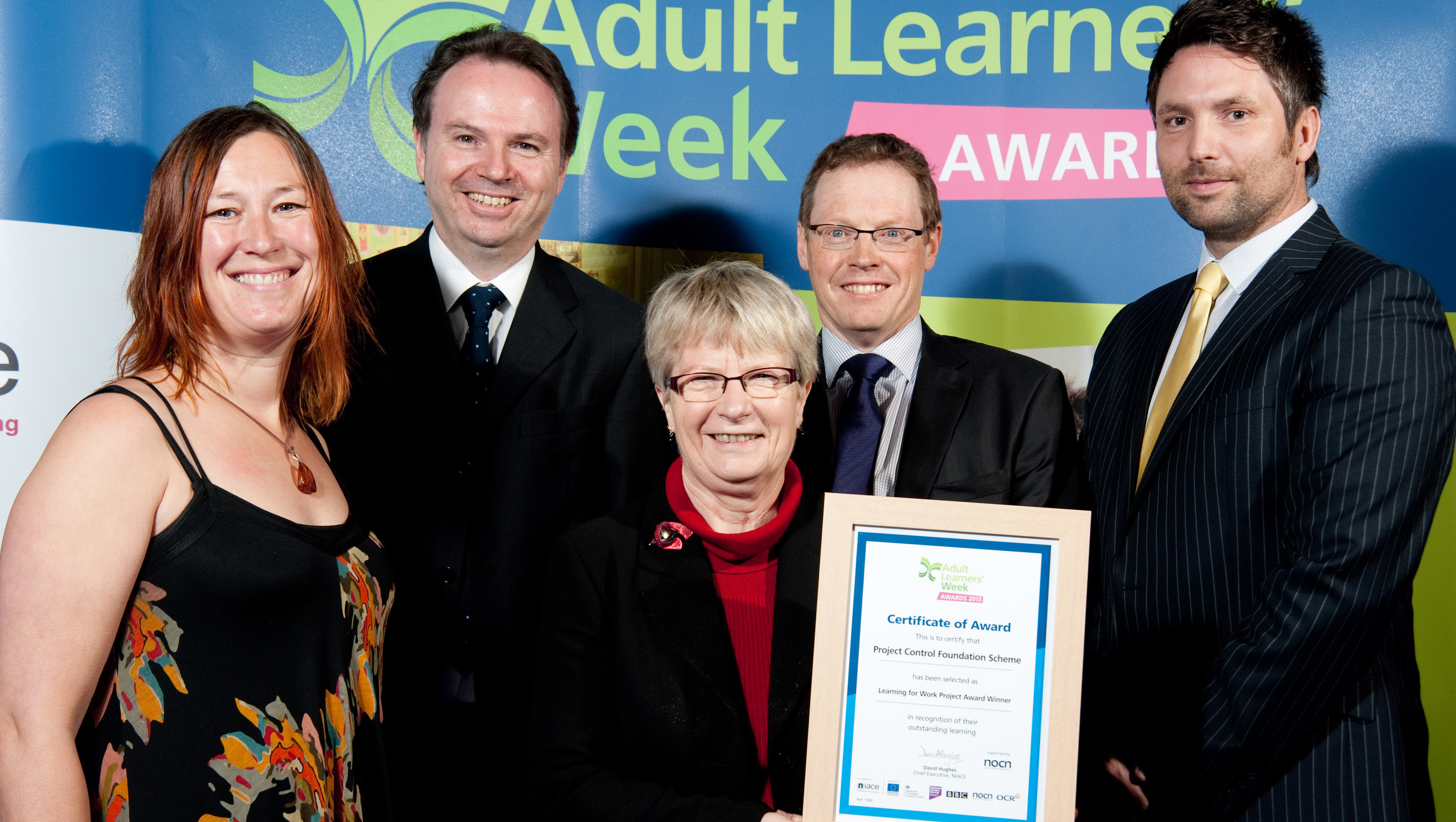 L-R: Mandy Topping (Blackpool and Fylde College), Andy Smith (Blackpool and Fylde College), Cath Hill (Vice Principal at Blackpool and Fylde College), Andy Bloor (Head of Project Management Learning)