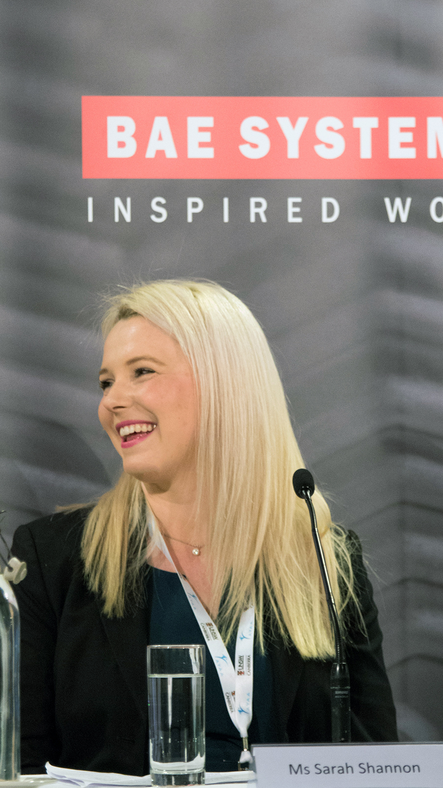 Sarah Shannon on the panel at Aerospace Futures