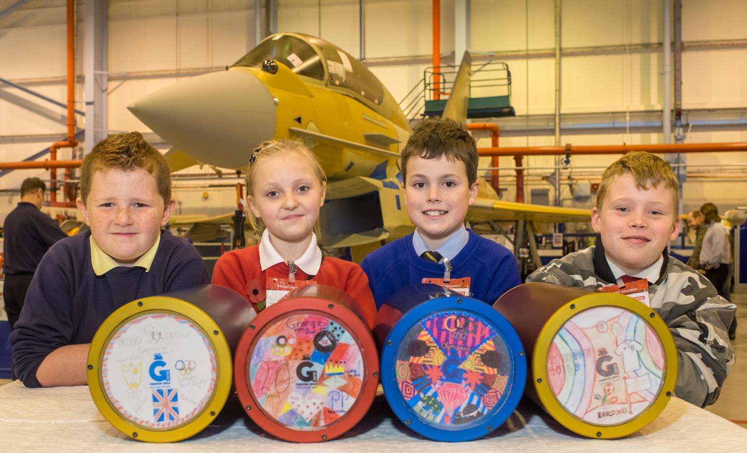 Winners of the Preston Guild competition in front of Typhoon