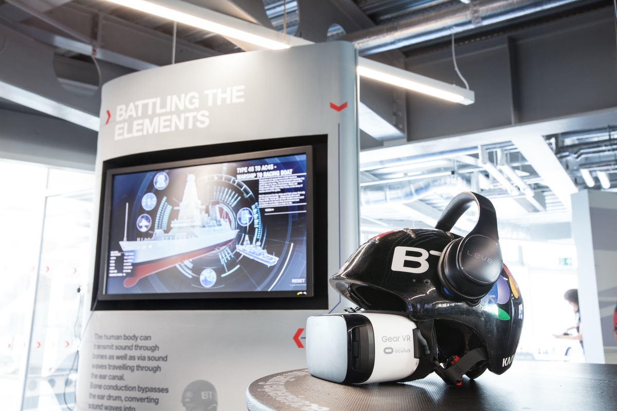 Image of the helmet that will be used by the sailing team