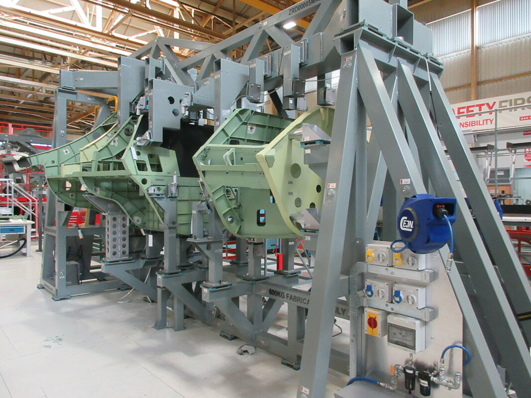 Combat air demonstrator being manufactured