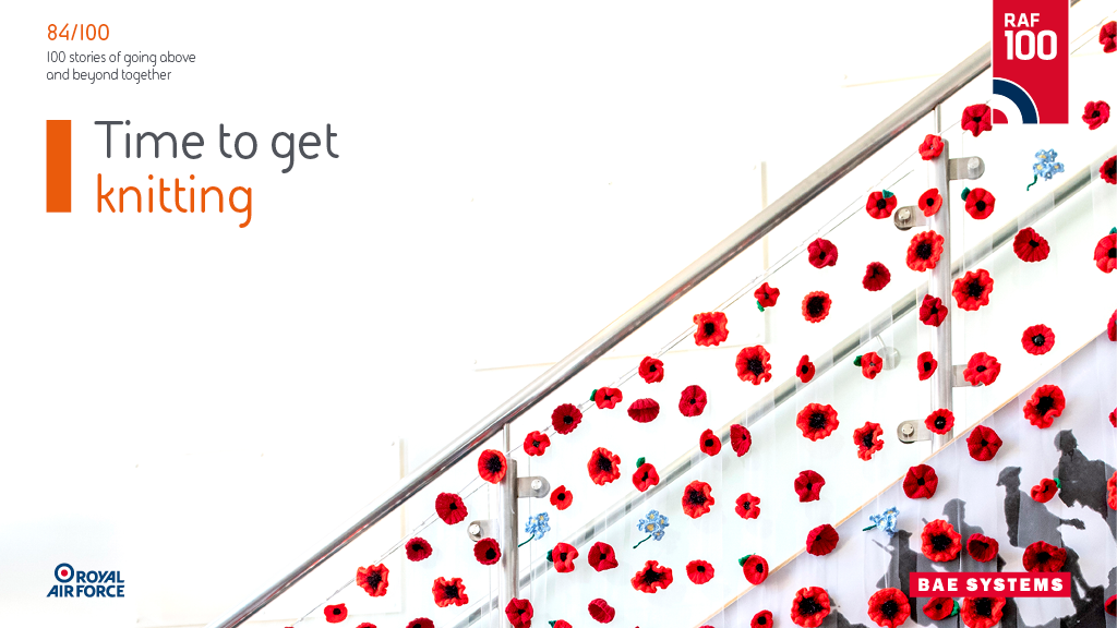 Image of knitted poppies