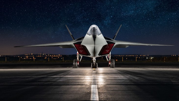 Image showing Tempest at night on runway