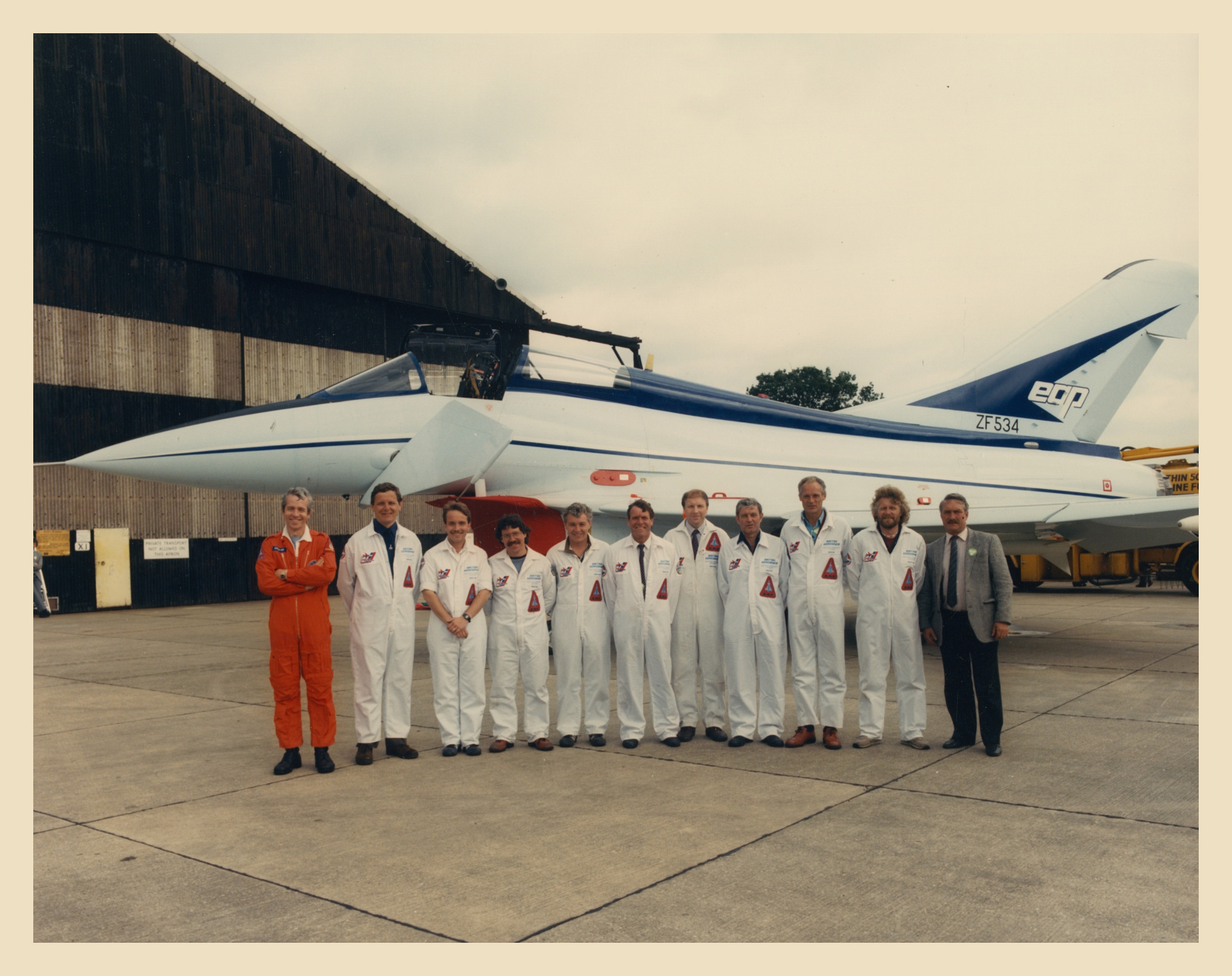 EAP and support team the 1986 Farnborough International Air Show