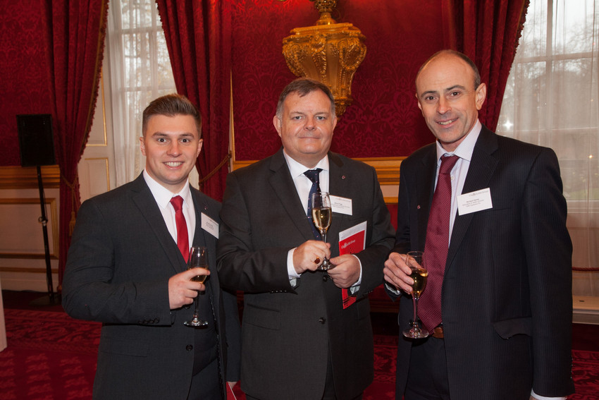 Image of Bradley Smith,Steve Fogg and Richard Hamer at award ceremony